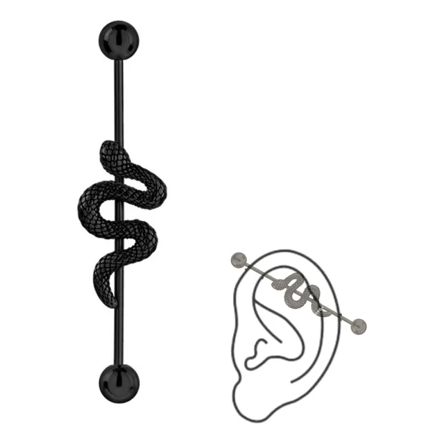 Piercing Industrial Transversal Arete Acero Quirurgico X1