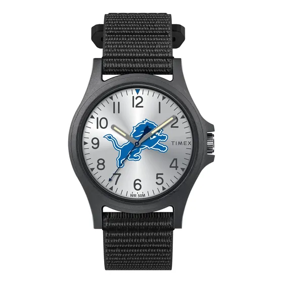 Reloj Timex Nfl Detroit Lions 40mm Con Correa Negra