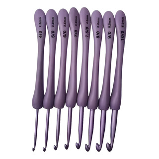 Set 8 Ganchos Para Crochet Diseño Ergonomico 2.5 A 6mm Set 8 Ganchos Para Crochet Diseño Ergonomico 2.5 A 6mm