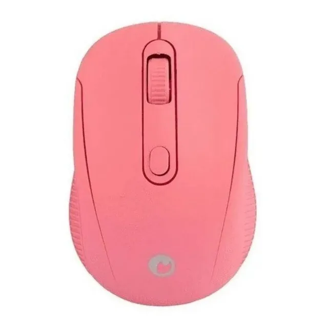 Mouse Inalámbrico Óptico Usb Fiddler Rosado