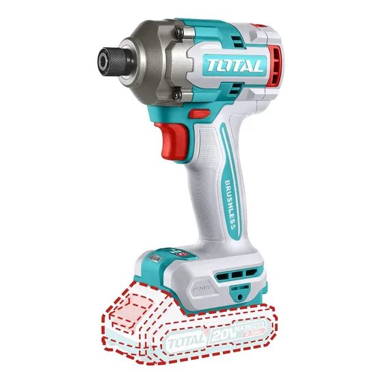 Atornillador De Impacto Total 2 Baterias 20v Brusheless Color Azul petróleo Frecuencia 50/60