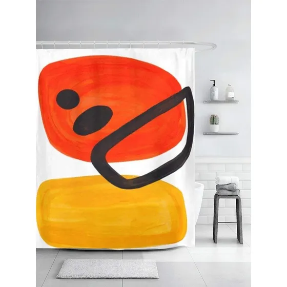 Sonernt Cortina Moderna Mediado Siglo Colorida Abstracta Pop