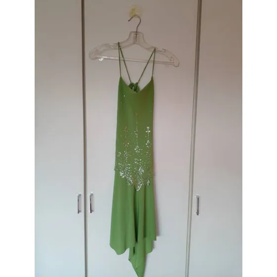 Vestido Verde Manzana Cocktail Fiesta