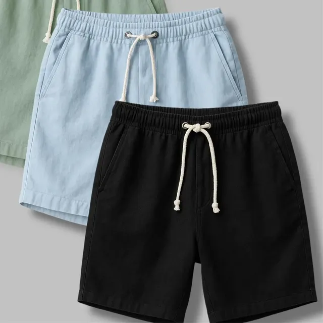 Kit 3 Shorts Masculino Bermuda Linho Verão Envio Imediato