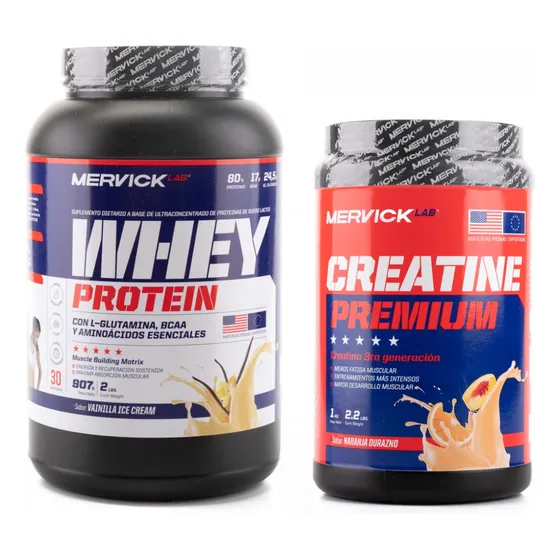 Proteina Whey Protein Mervick 1 Kilo + Creatina 1 Kilo Polvo