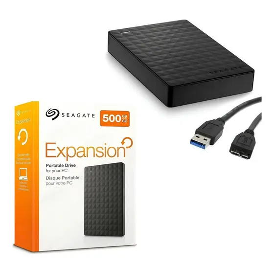 Hd Externo Portátil Seagate Expansion 500gb Cor Preto