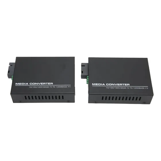 Convertidor Medio Fibra Ethernet Puerto Sc Unico Para Casa