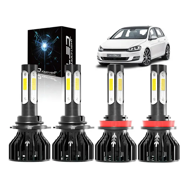 Qr1 40000lm,- Kit De Faros Led Luz Alta Y Luz Baja Para