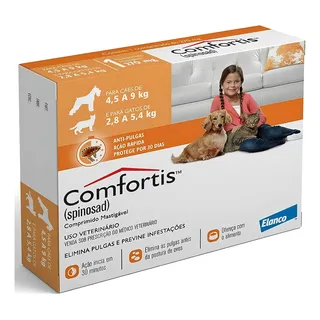 Elanco Comfortis CĂŁo/gato - Laranja - 1 Elanco Comfortis CĂŁo/gato - Laranja - 1