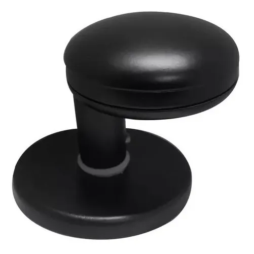 Pomo Fijo Desplazado Roseta 70mm Limbadi Aluminio Negro Mate