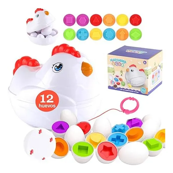 Shoonlo 12 Huevos De Juguete, Material Didáctico Preescolar
