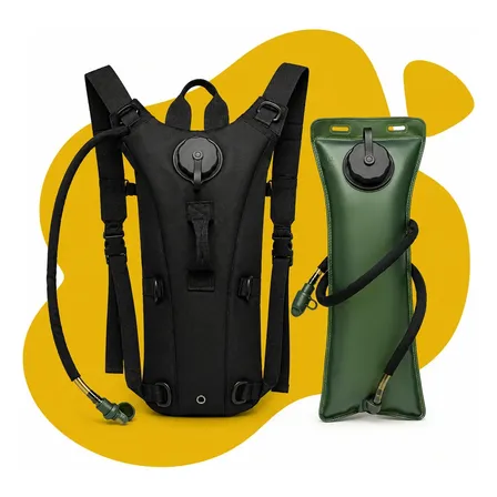 Camelbak 3 Litros Mochila Tática Refil Água Hidratação Preta Cor Preto