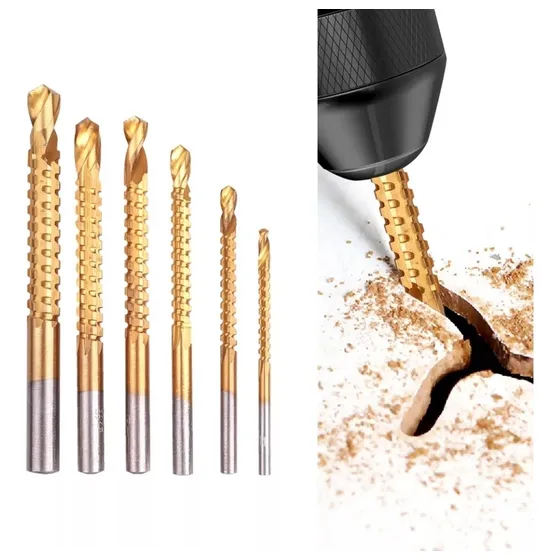 Broca Espiral Para Corte Lateral Hicoidales En Titanio X6pc