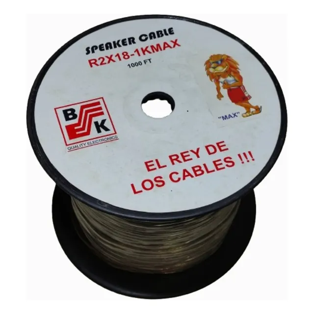 Rollo Cable Corneta 2x18 Transparente 304 Mts Marca Blasking
