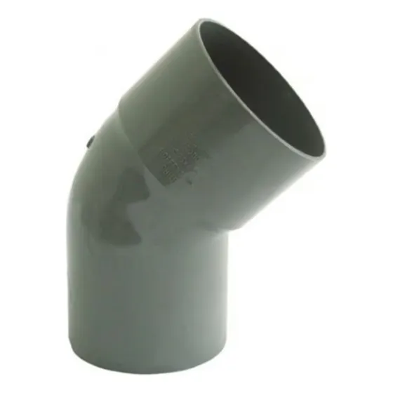 Codo Pvc Gris Sanitario 110mm X 45 Grados   Pack 2 Und