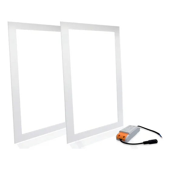 Kit 2 Plafon Painel Led RY Painel Embutir 2 Branco/Neutro 30x60 40w Luz Morno 4000k Cor 127/220V