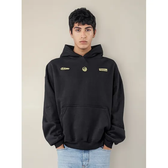 Hoodie Hombre Con Estampa Boxy Fit Midway