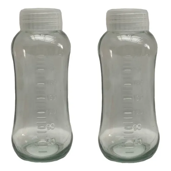 Botella / Mamadera De Vidrio 250 Ml Rosca Universal