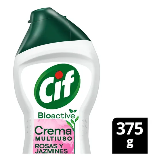 Limpiador En Crema Cif Bioactive Rosas Y Jazmines 375g