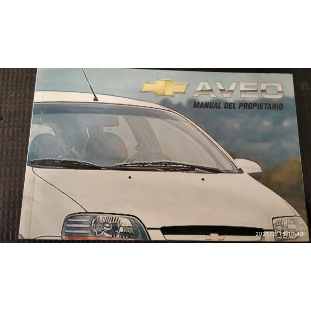 Manual De Propietario Aveo Como Nuevo. 2 Y 4 Ptas
