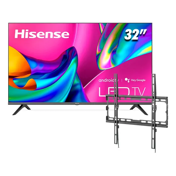 Tv Hisense 32  + Base De Pared, 32a45k A4. Televisor