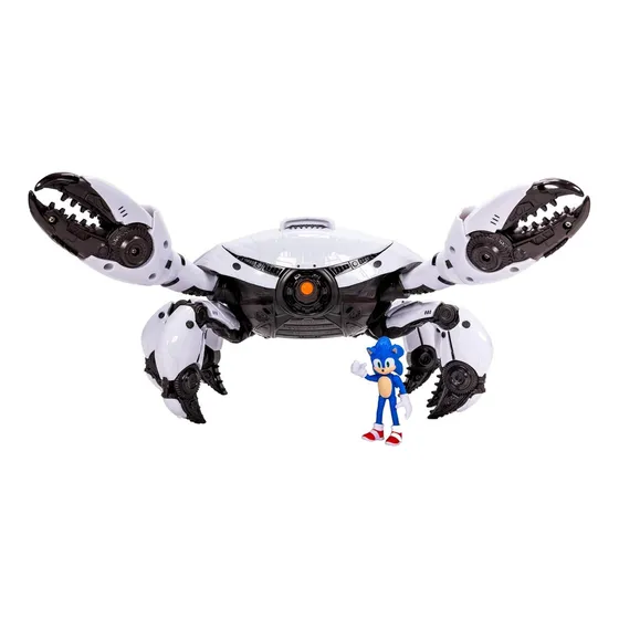 Sonic 3 The Hedgehog Set De Batalla Cangrejo Mecha Color Blanco