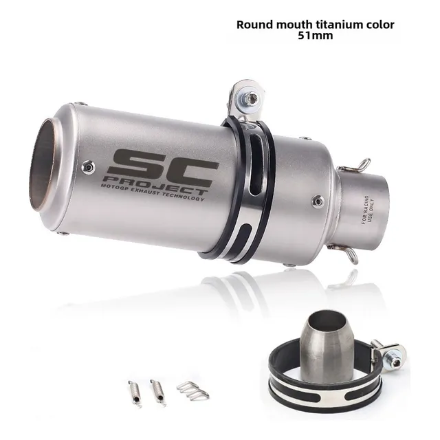 Tubo De Escape Sc Custom Slip-on 250sr Z900 R6 R1 R3