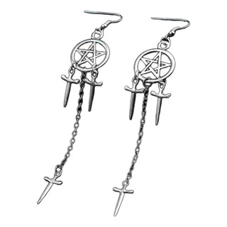 E Supernatural Aretes Pentagrama Dean Winchest Daga Espada E Supernatural Aretes Pentagrama Dean Winchest Daga Espada