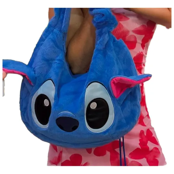 Bolso Infantil De Peluche De Stitch O Angela Felpa