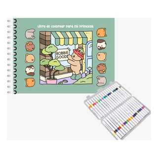 Libro De Bobbiegoods Con 200 Dibujos + Plumones Libro De Bobbiegoods Con 200 Dibujos + Plumones