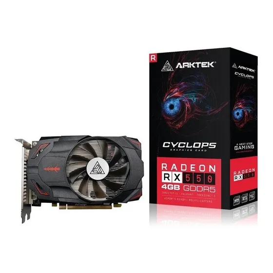 Placa de video AMD Arktek Radeon RX 500 Series RX 550 4GB