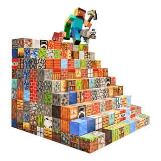 100pcs Minecraft Juguetes Imán De Cubos Construcción Niño 3+ 100pcs Minecraft Juguetes Imán De Cubos Construcción Niño 3+