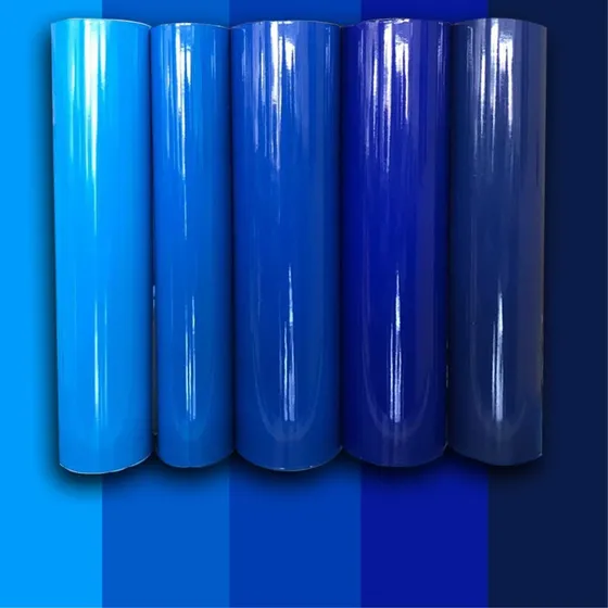 Vinil Adhesivo De Corte 61cm Azules Resistente Al Sol Y Agua