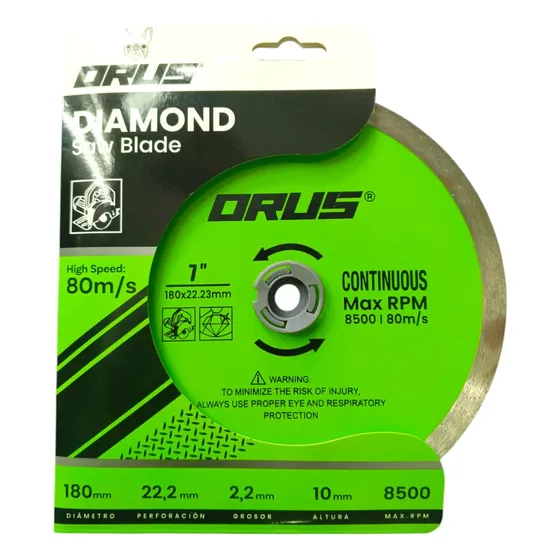 Disco De Concreto Diamantado Continuo 7   Orus