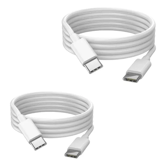 2pzs Cable Usb Tipo C A C 6.0a Carga Rápida + Transmisión De Datos 480mbps 2m Para iPhone 16/15/pad/samsung Galaxy S24 S23 S10/s10+/xiaomi Note 9 Upsummer