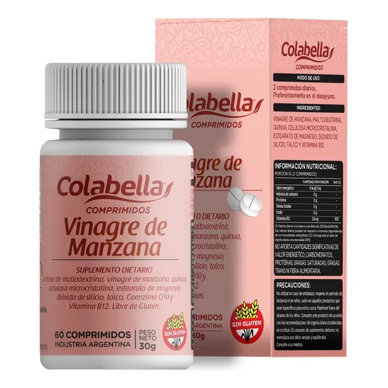 Vinagre De Manzana Vitamina B12 Q10 Colabella Comprimidos