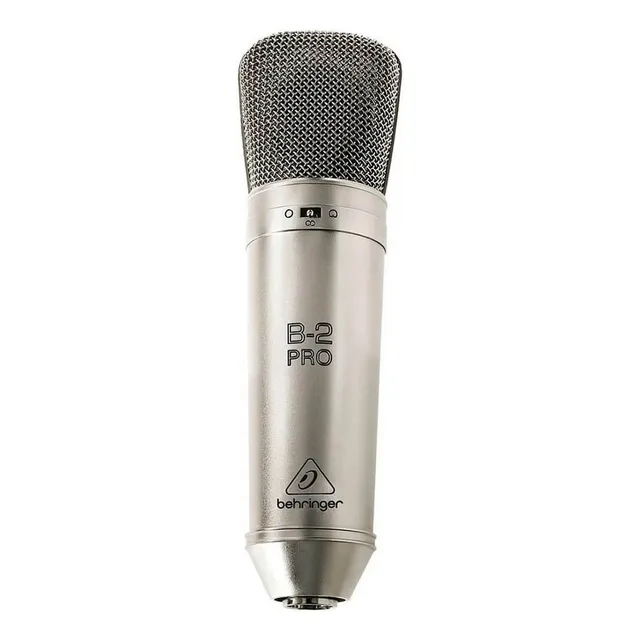 Micrófono Behringer B-2 PRO Condensador Cardioide color plateadoS