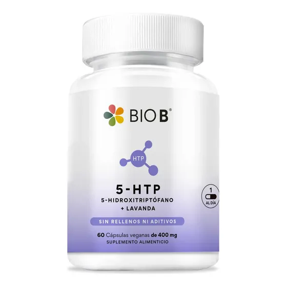 Bio B 100mg De 5-htp + 300mg Lavanda | 60 Cápsulas Sabor Sin sabor