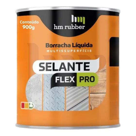 Borracha Liquida Veda Telha E Parafuso Cinza 900ml Hm Rubber