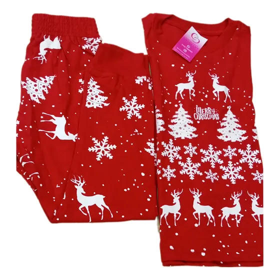 Pijama De Navidad Alumbra En La Oscuridad Para Niña Y Niño 
