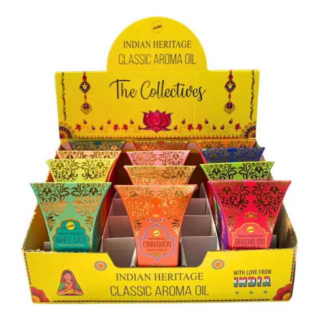 Kit 12 Óleos Com Aromas Clássicos Indianos - Ótimo Presente