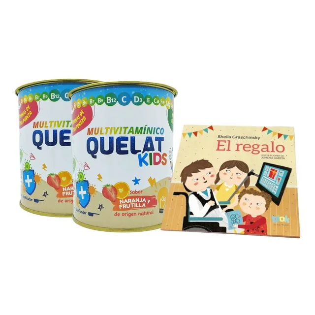 Quelat Kids Multivitamínico Pack X2 + Libro Gratis