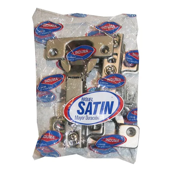 Bisagra Parche O Recta 35mm Calibre 20 Niquel Satin