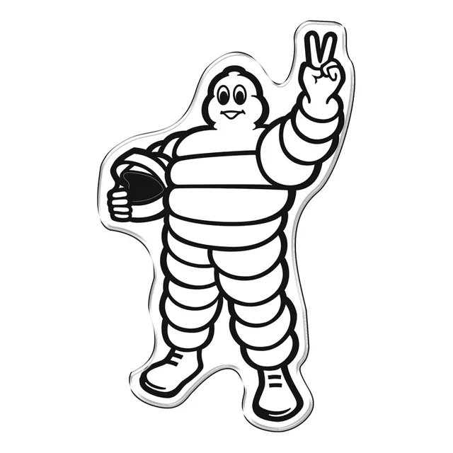 Adesivo Decorativo Em Relevo Boneco Michelin Bibendum
