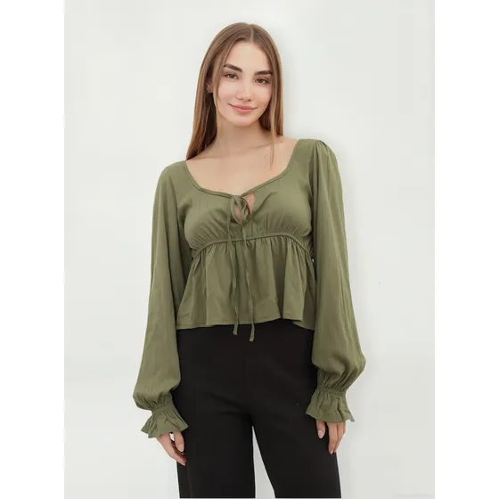 Blusa Mangas Abullonadas Amadeo