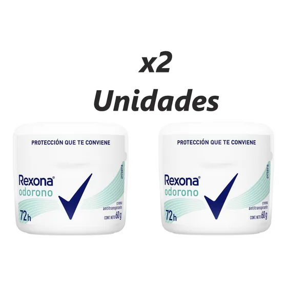 Antitranspirante En Crema Rexona Odorono 60 G X 2 Unidades