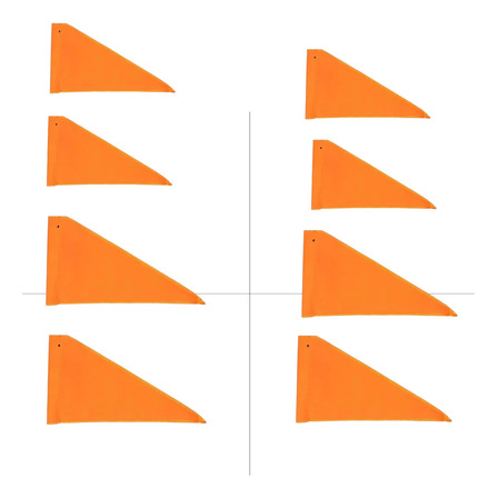 10 Bandera Para Antenas Led Whip Naranja 10 Bandera Para Antenas Led Whip Naranja