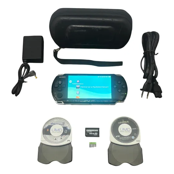 Psp 3001 Slim Completo Playstation Portátil Game Jogo Top