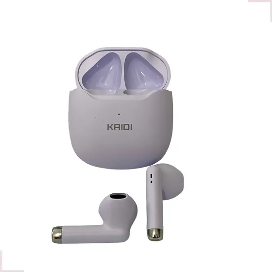 Fone De Ouvido Bluetooth Para Celular Sem Fio Kaidi Tws Kd-771 Cor Violeta