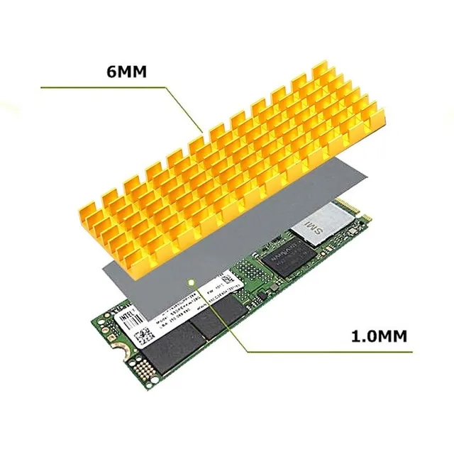 Disipador De Calor De Ssd M.2 Para Pc Ps5 Compacto